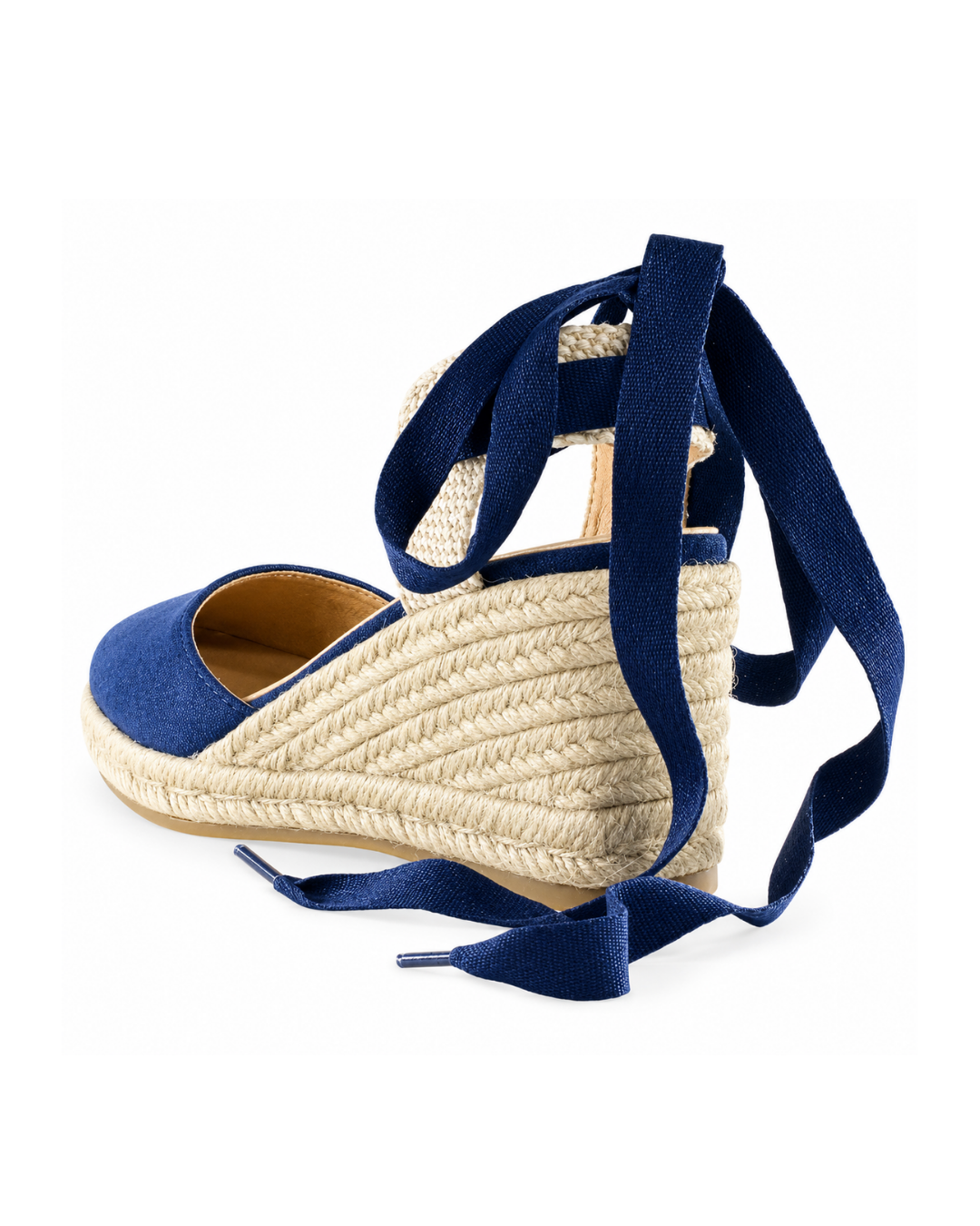 Alpargata SanMiguelShoesmx en color azul navy, calzado cómodo de lona con suela de yute, ideal para verano y casual.