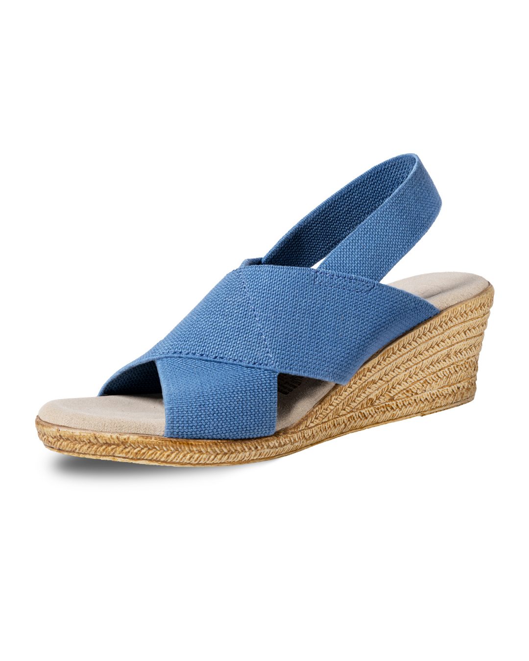 Zapatos Emilia Índigo de SanMiguelShoesmx, vista lateral mostrando diseño moderno y color azul intenso.