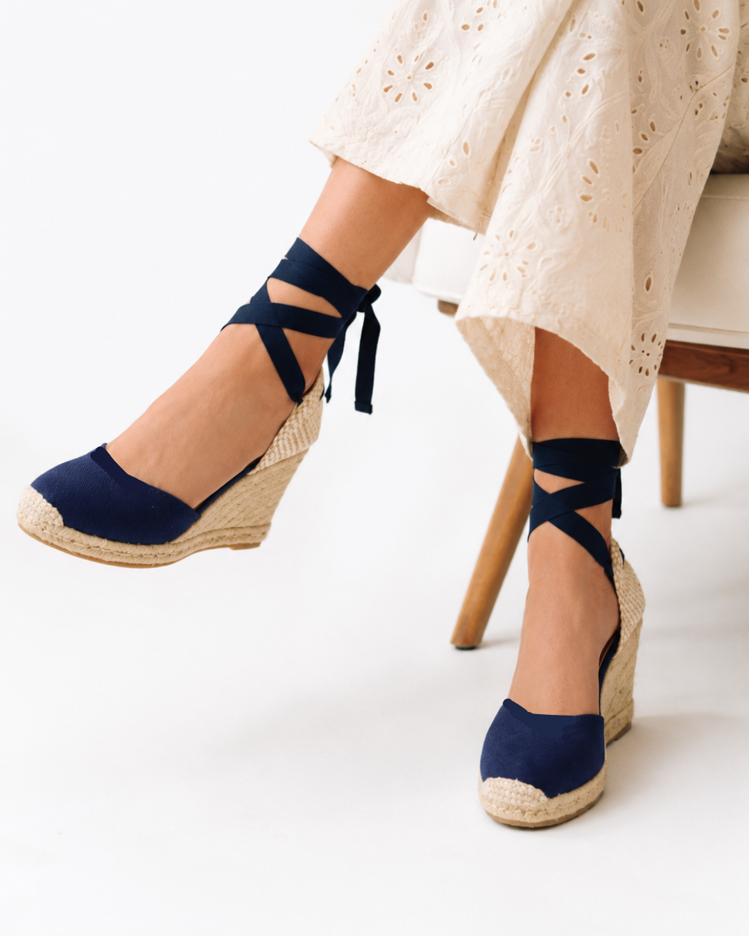 Alpargata navy de SanMiguelShoesmx, calzado cómodo en color azul marino con suela de yute y diseño clásico.