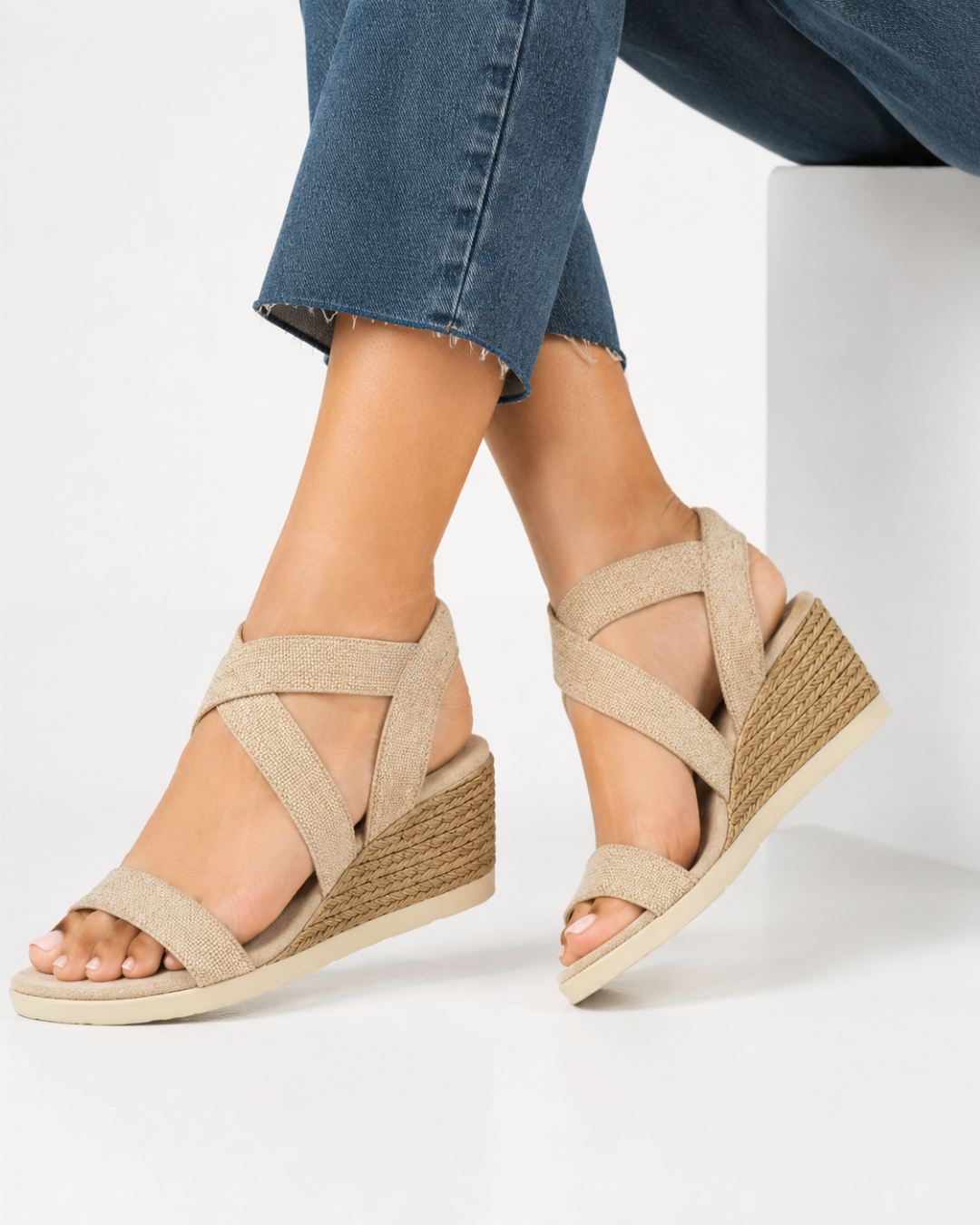Zapatos Miami Lino de SanMiguelShoesmx, calzado de lino en color beige con estilo casual y cómodo para el verano.