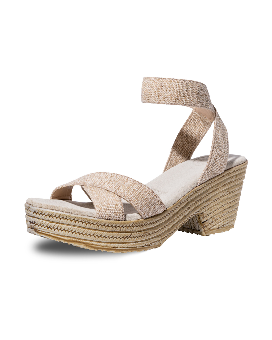 Zapatos Daliah Lino de SanMiguelShoesmx con diseño elegante y detalles en tela, mostrados en imagen.