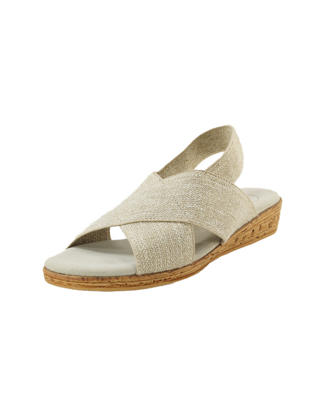 Zapatos de lino Nicole de SanMiguelShoesmx con diseño elegante y cómodo, en color neutro y textura de lino visible.