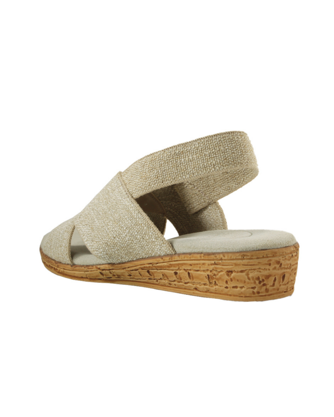 Zapatos de lino Nicole de SanMiguelShoesmx, estilo elegante con detalles en tela y suela de goma.