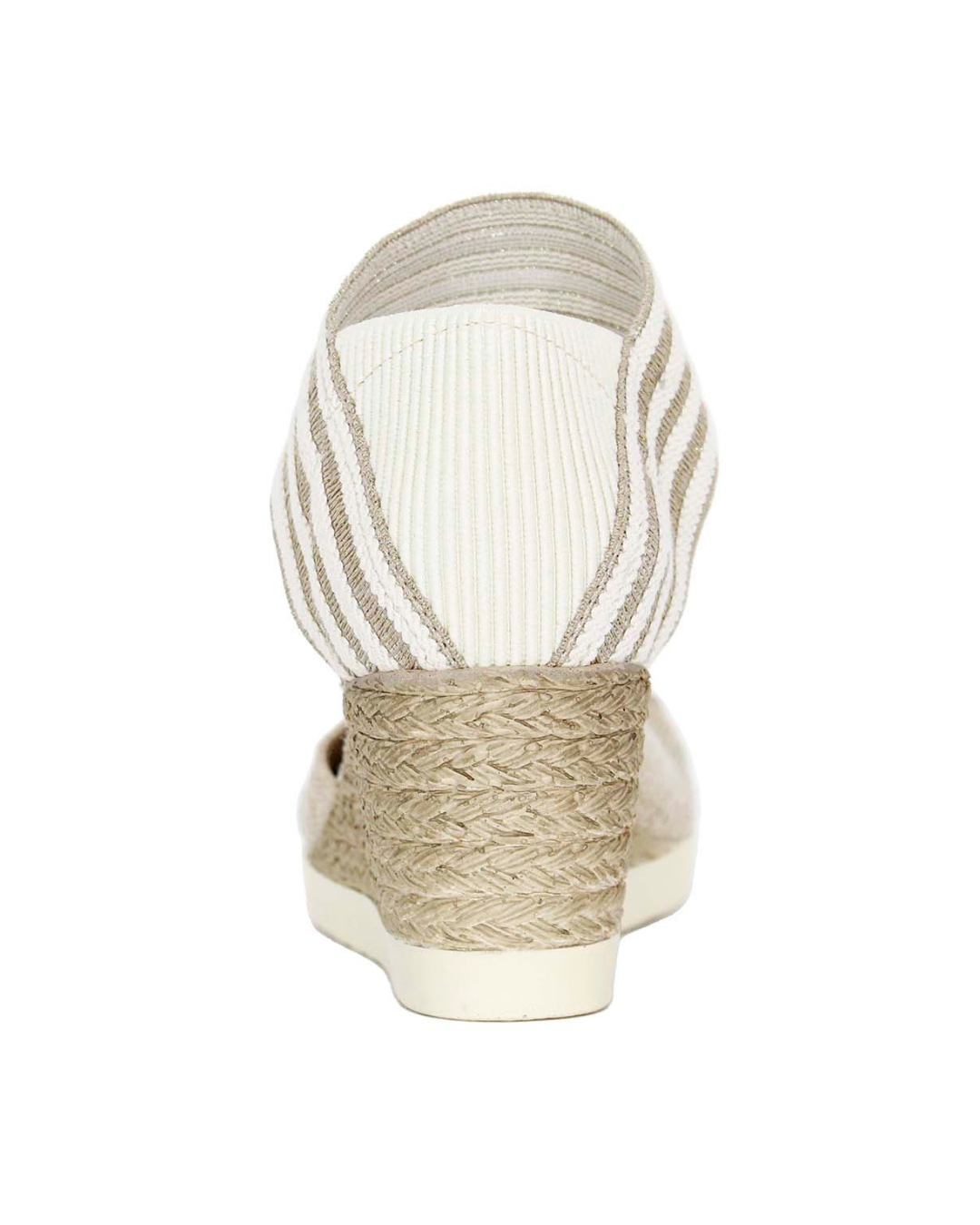 Zapatos Vegas Lino de SanMiguelShoesmx, calzado de lino blanco con detalles en color, ideal para look casual y cómodo.