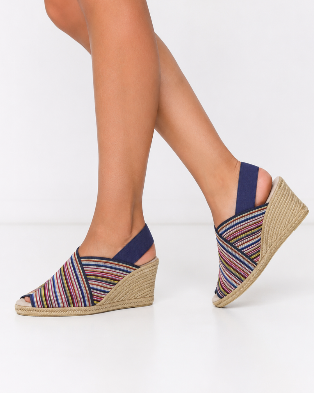 Zapatos Cayetana Marino Italiano con rayas, diseñados por SanMiguelShoesmx, con detalles elegantes y estilo clásico.