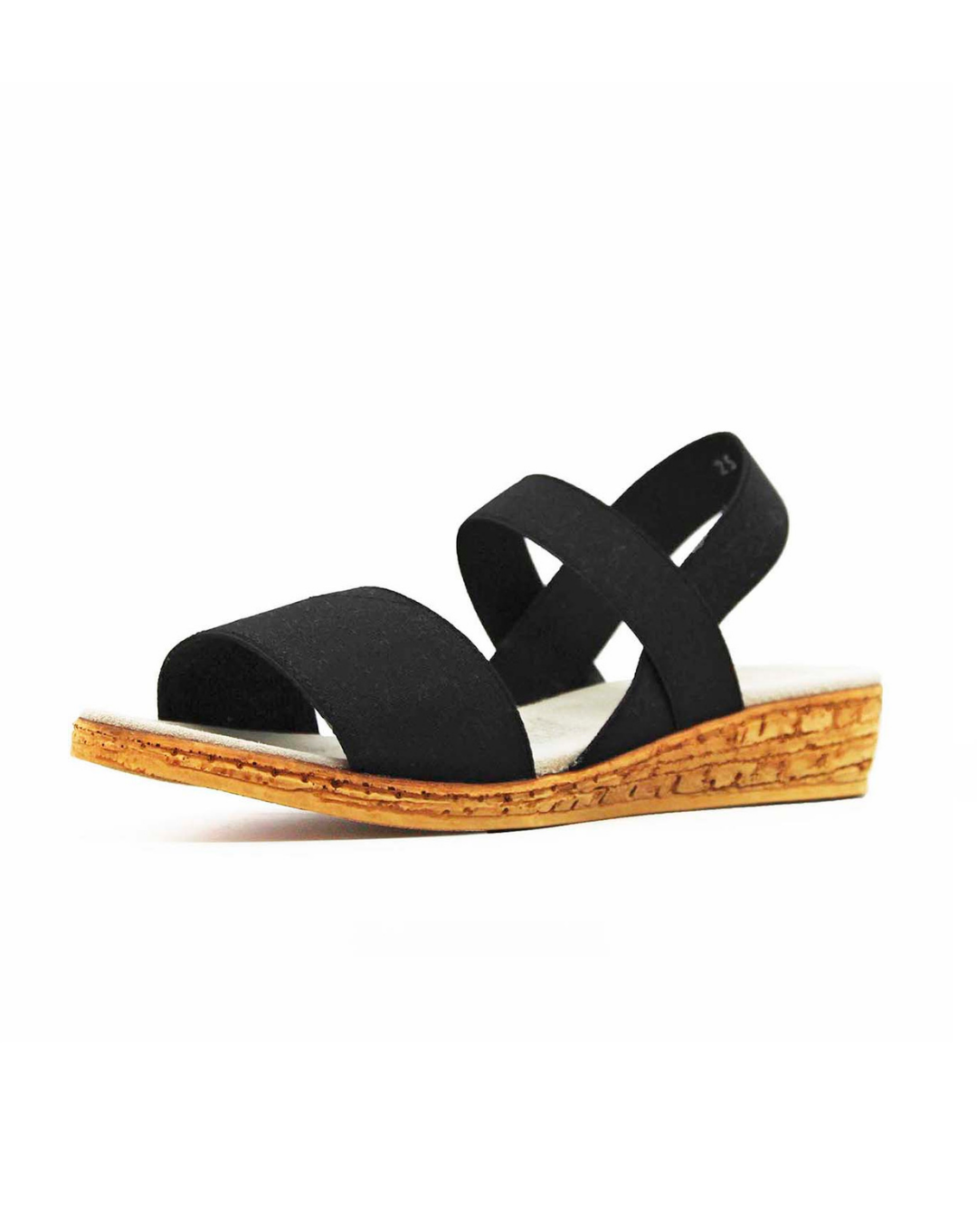 Sandalias negras Padua de SanMiguelShoesmx, con diseño cómodo y elegante, mostradas en primer plano sobre fondo neutro.