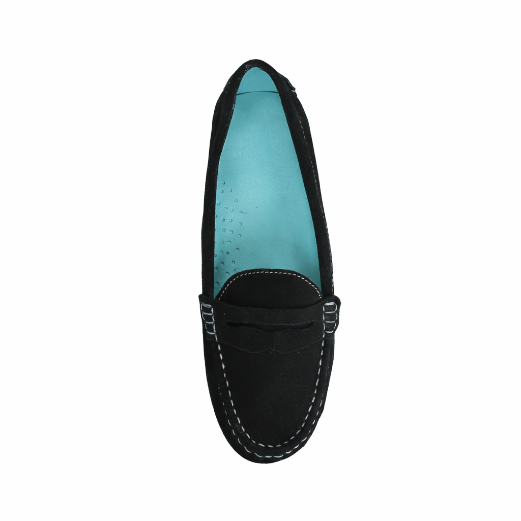 Loafers Negros en Piel Gamuza - SanMiguelShoesmx