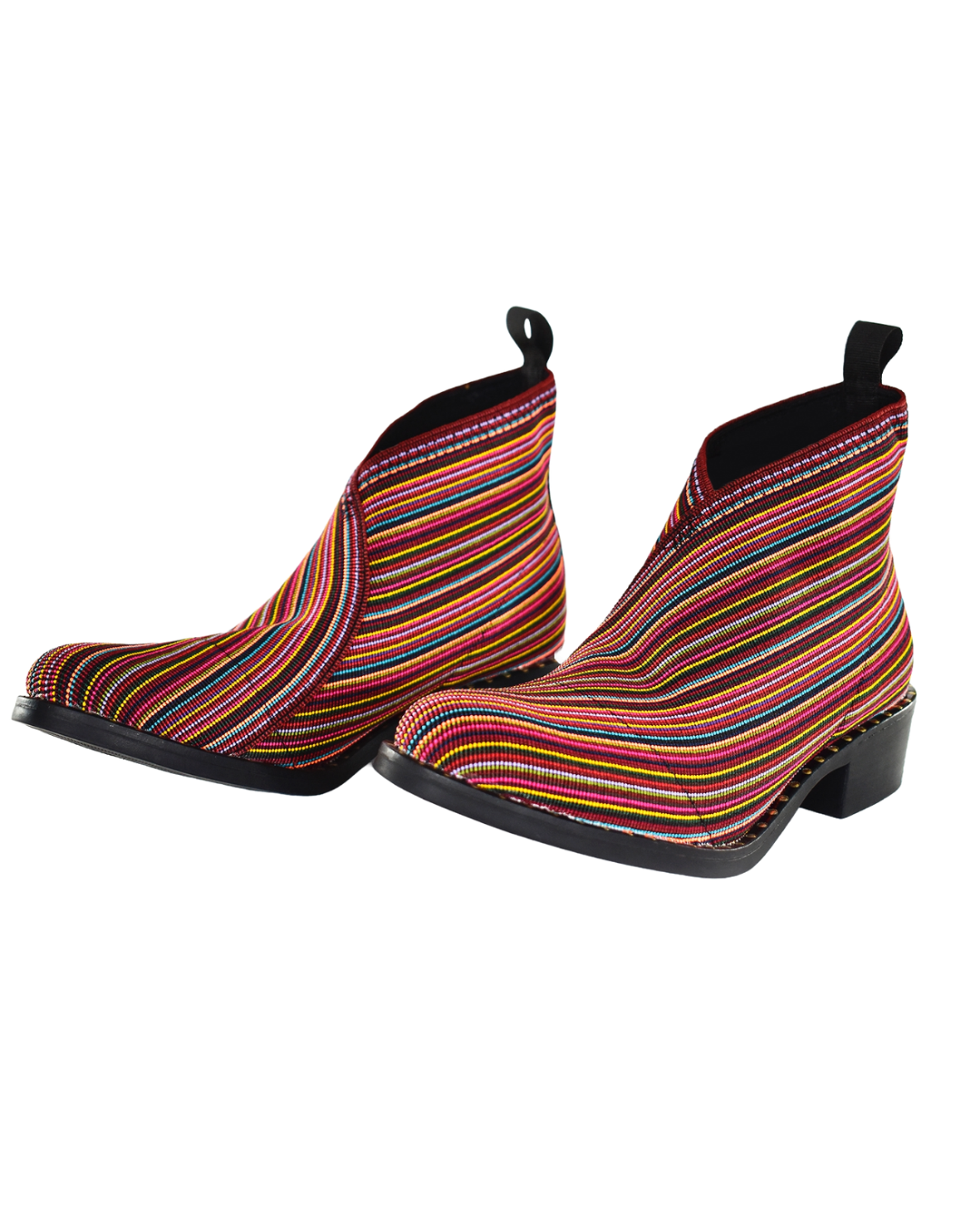 Zapatos Barcelona Rojo Rayas de SanMiguelShoesmx, calzado de estilo deportivo con rayas rojas y detalles en blanco.