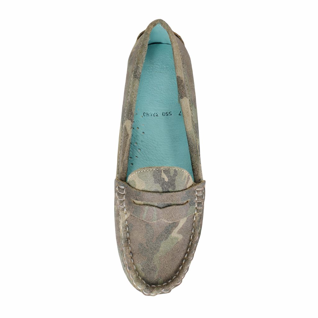 Loafers Camuflaje en Piel Gamuza - SanMiguelShoesmx