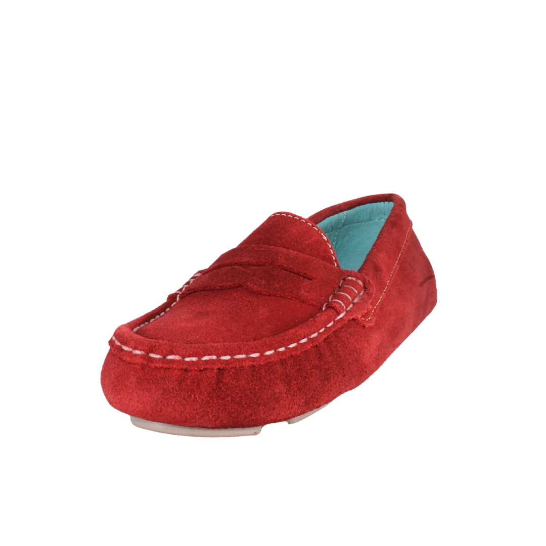 Loafers Rojos en Piel Gamuza - SanMiguelShoesmx