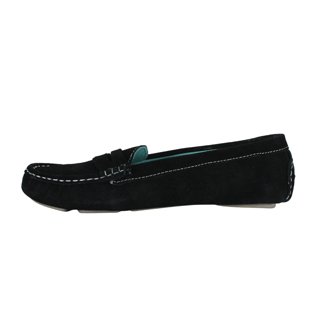 Loafers Negros en Piel Gamuza - SanMiguelShoesmx