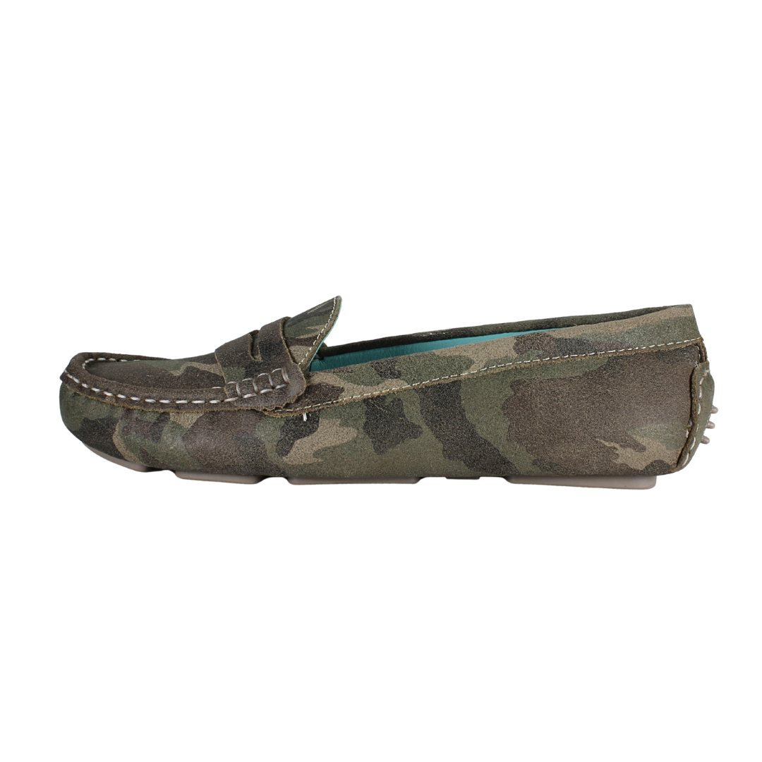 Loafers Camuflaje en Piel Gamuza - SanMiguelShoesmx