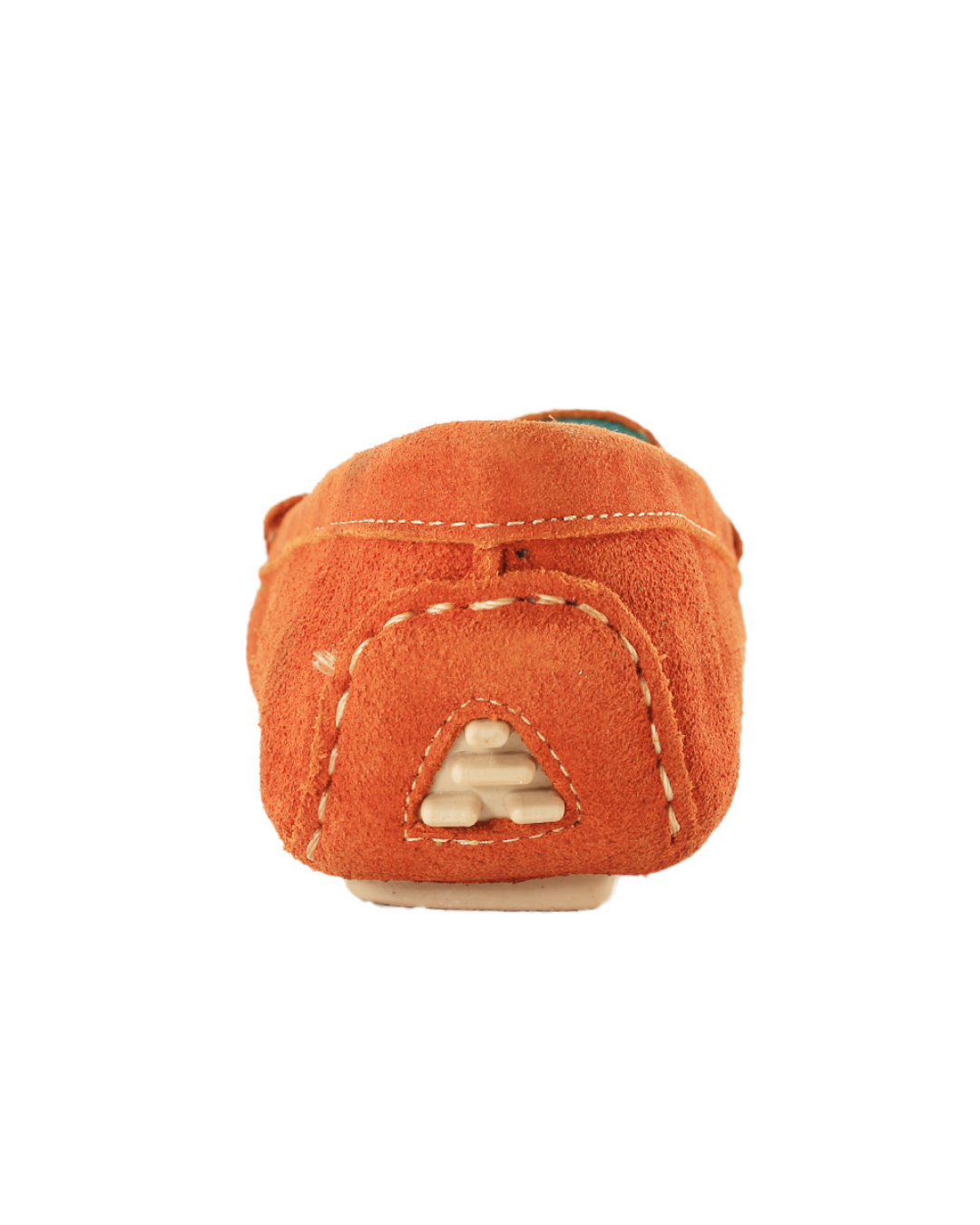 Mocasines naranjas de piel de gamuza de SanMiguelShoesmx, calzado elegante y cómodo para mujer con diseño clásico.