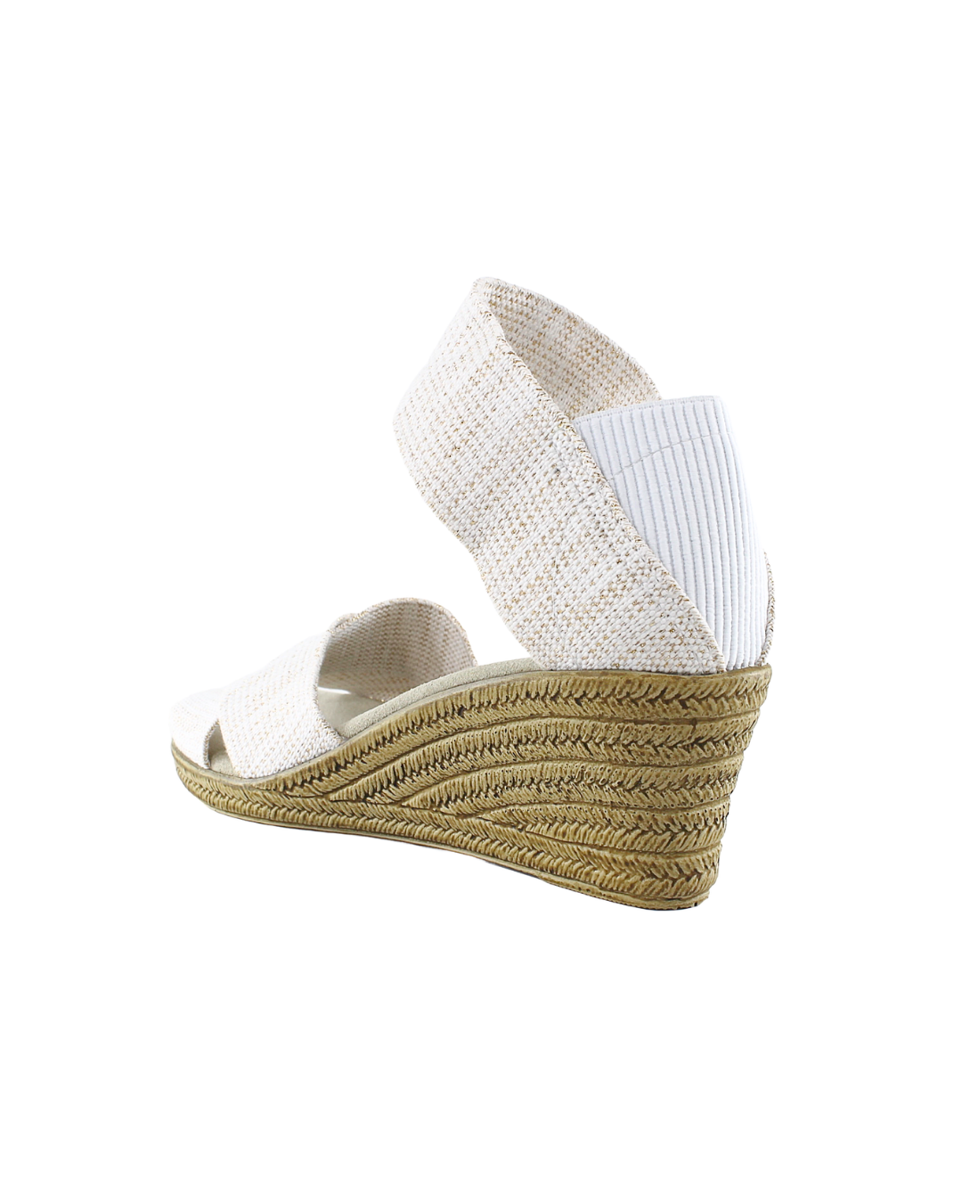 Sandalias blancas de novia Alba Bridal Glow de SanMiguelShoesmx con detalles elegantes para boda.