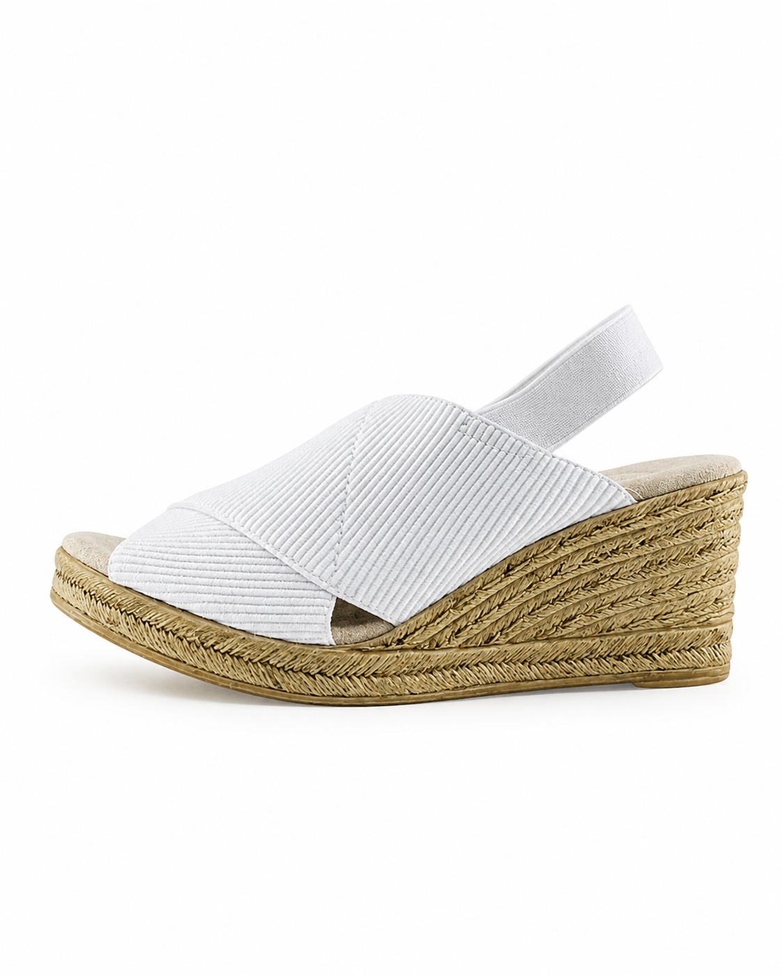 Zapatos Tory blancos de SanMiguelShoesmx, vista frontal con detalles elegantes y diseño moderno.