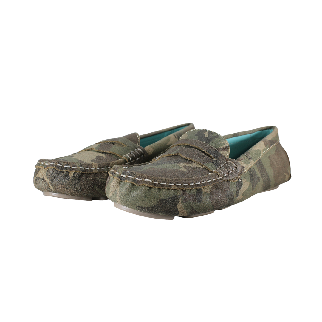 Loafers Camuflaje en Piel Gamuza - SanMiguelShoesmx
