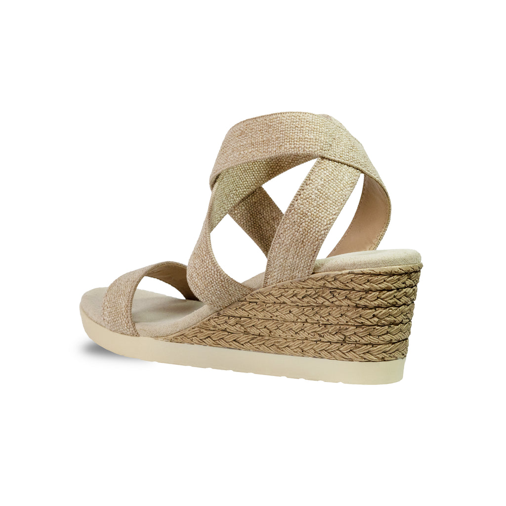 Zapatos Miami Lino de SanMiguelShoesmx, estilo casual en lino blanco con suela de goma y diseño moderno.