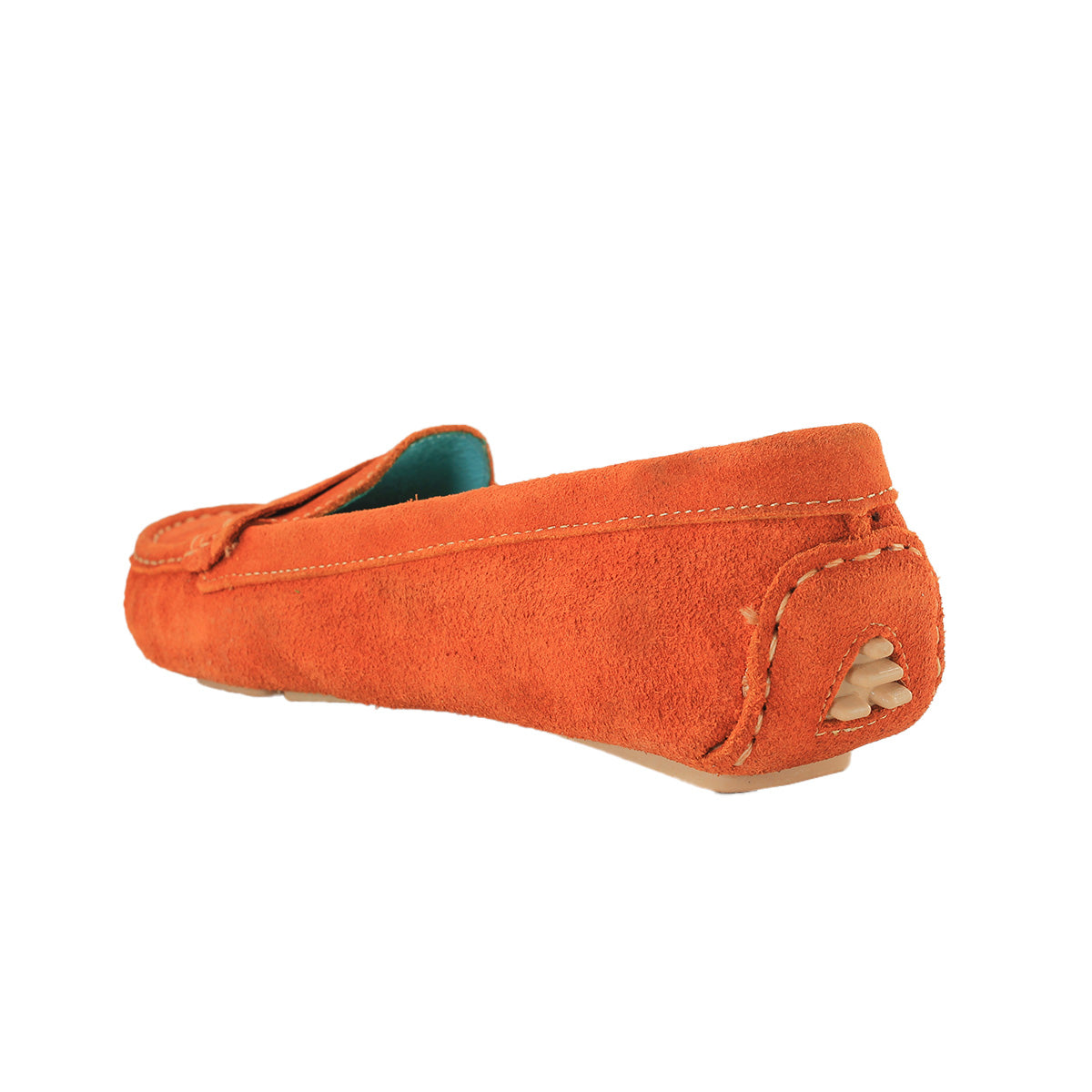 Loafers Naranja en Piel Gamuza