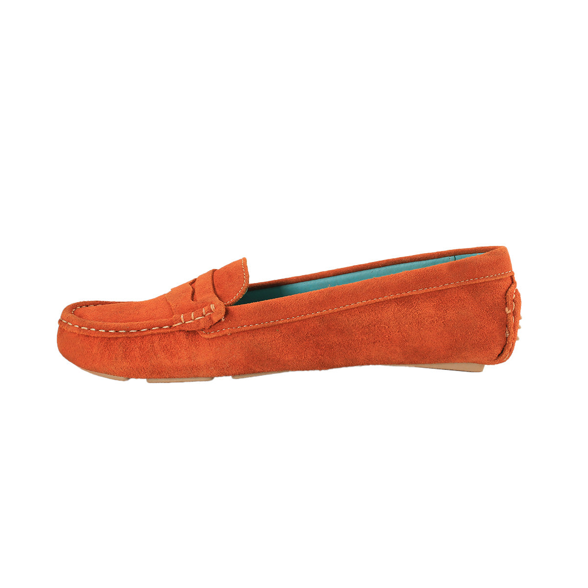 Loafers Naranja en Piel Gamuza - SanMiguelShoesmx
