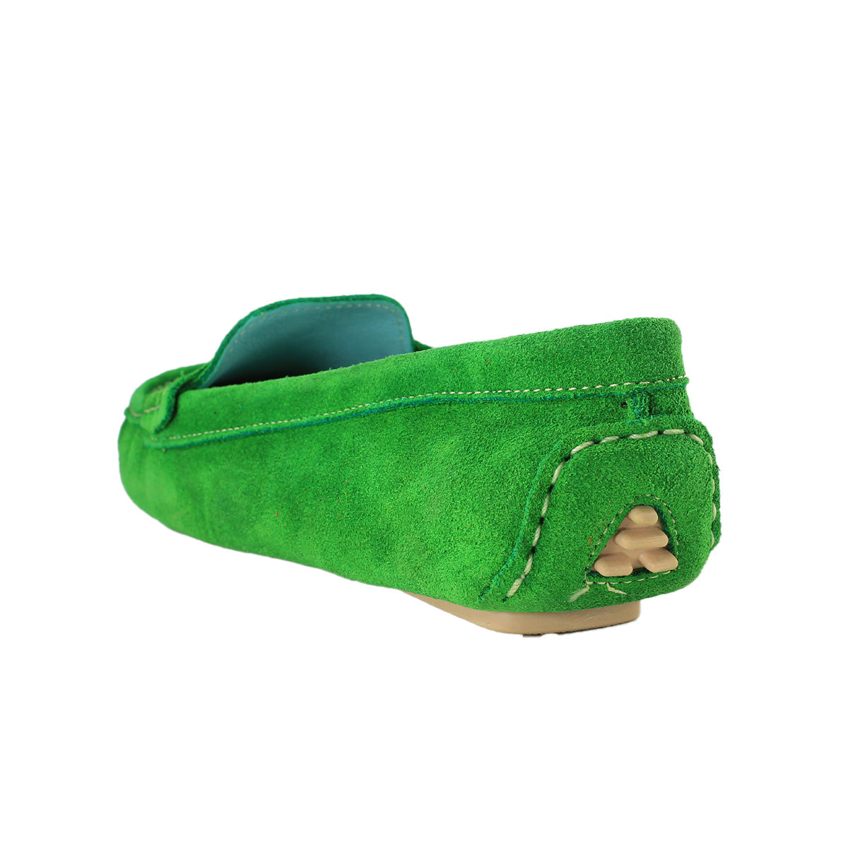 Loafers Verdes en Piel Gamuza