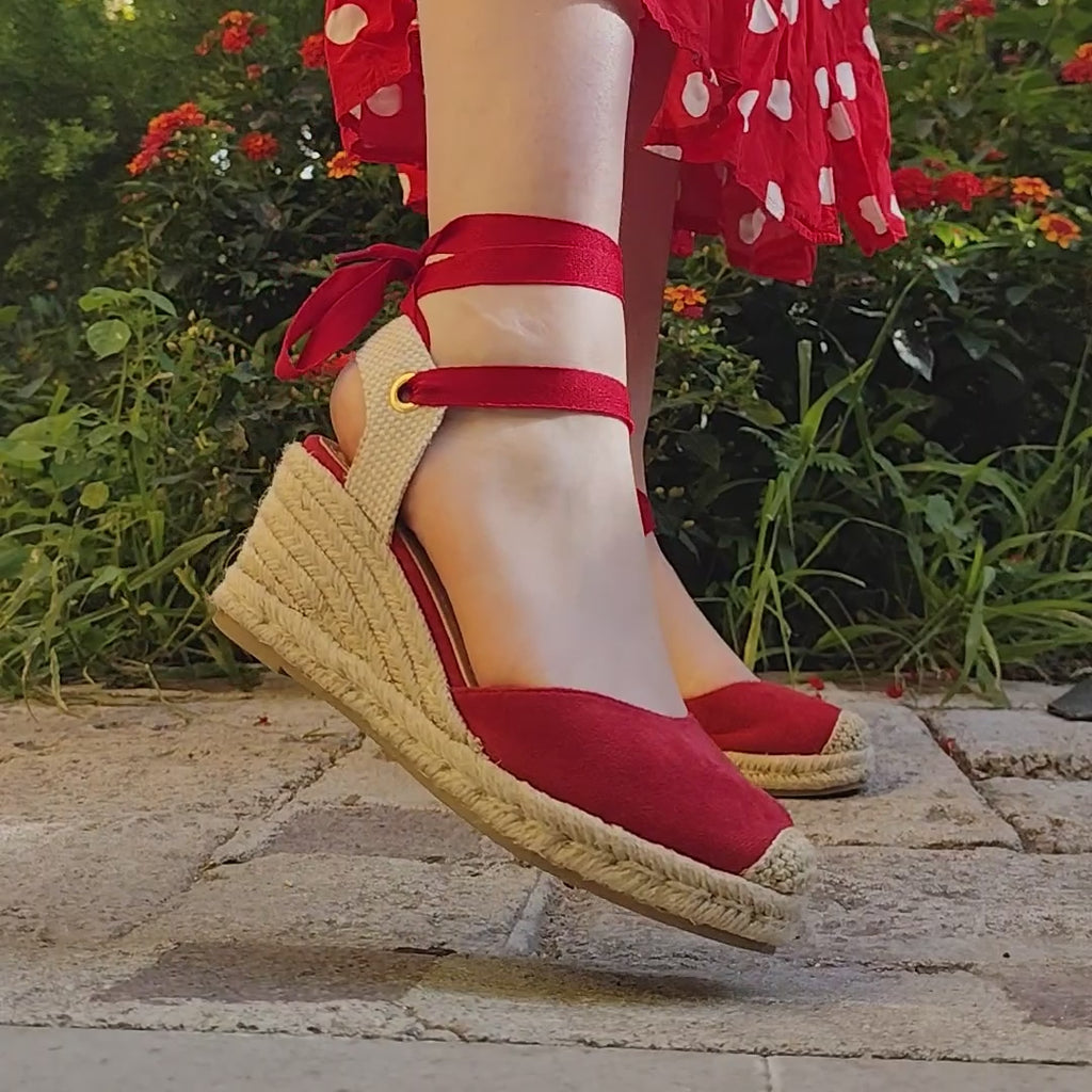 Alpargata Color Rojo